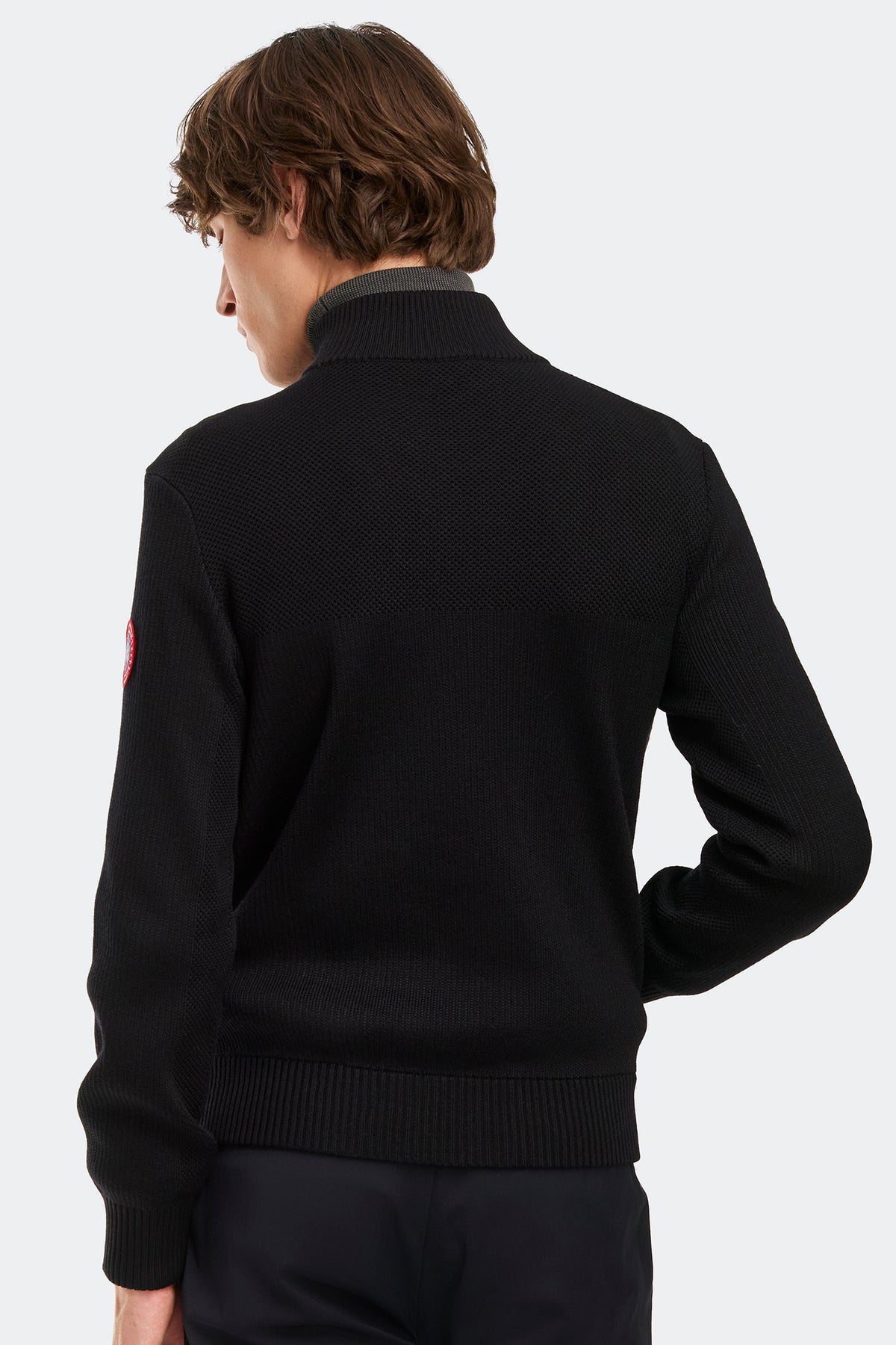 HyBridge® Knit Jacket - Black 9061 - on_back_01