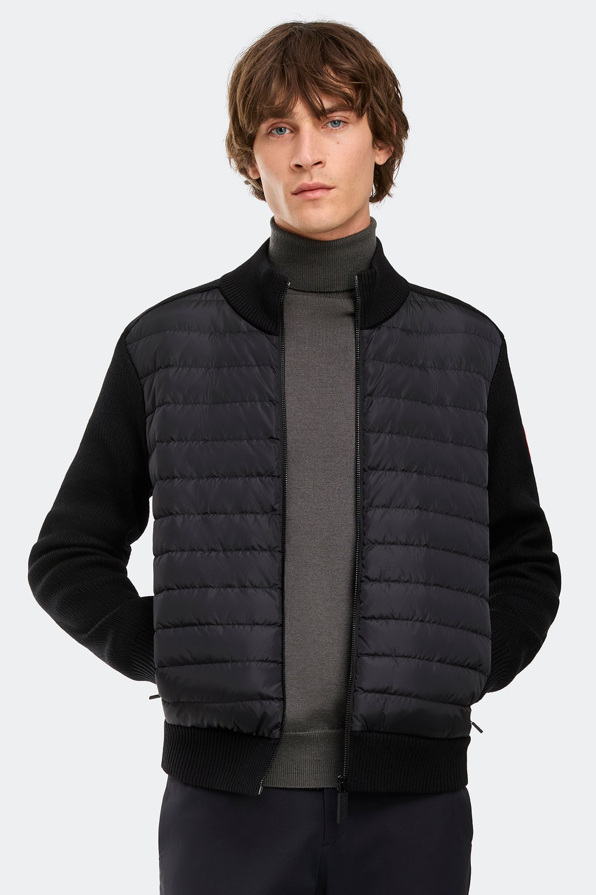 HyBridge® Knit Jacket - Black 9061 - on_front_01