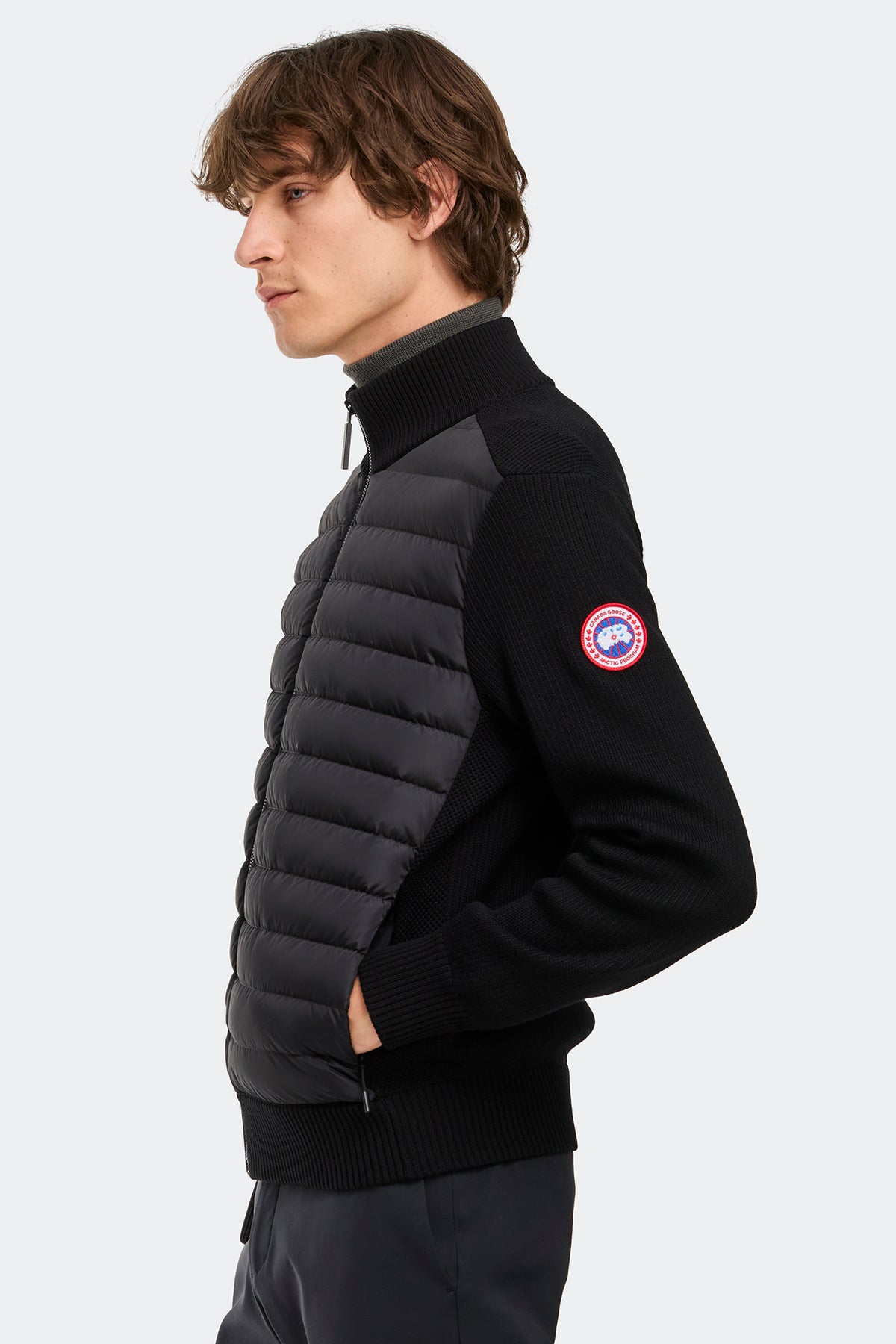 HyBridge® Knit Jacket - Black 9061 - on_side_01