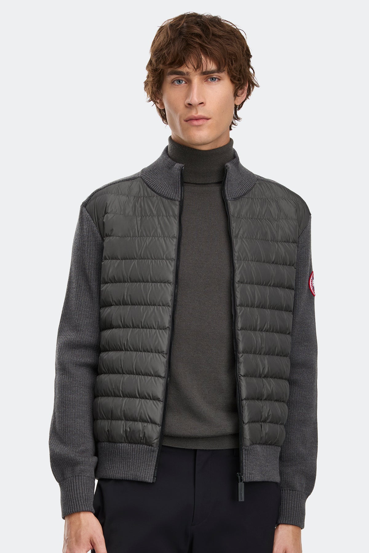 HyBridge® Knit Jacket - Iron Grey 9699 - on_front_01
