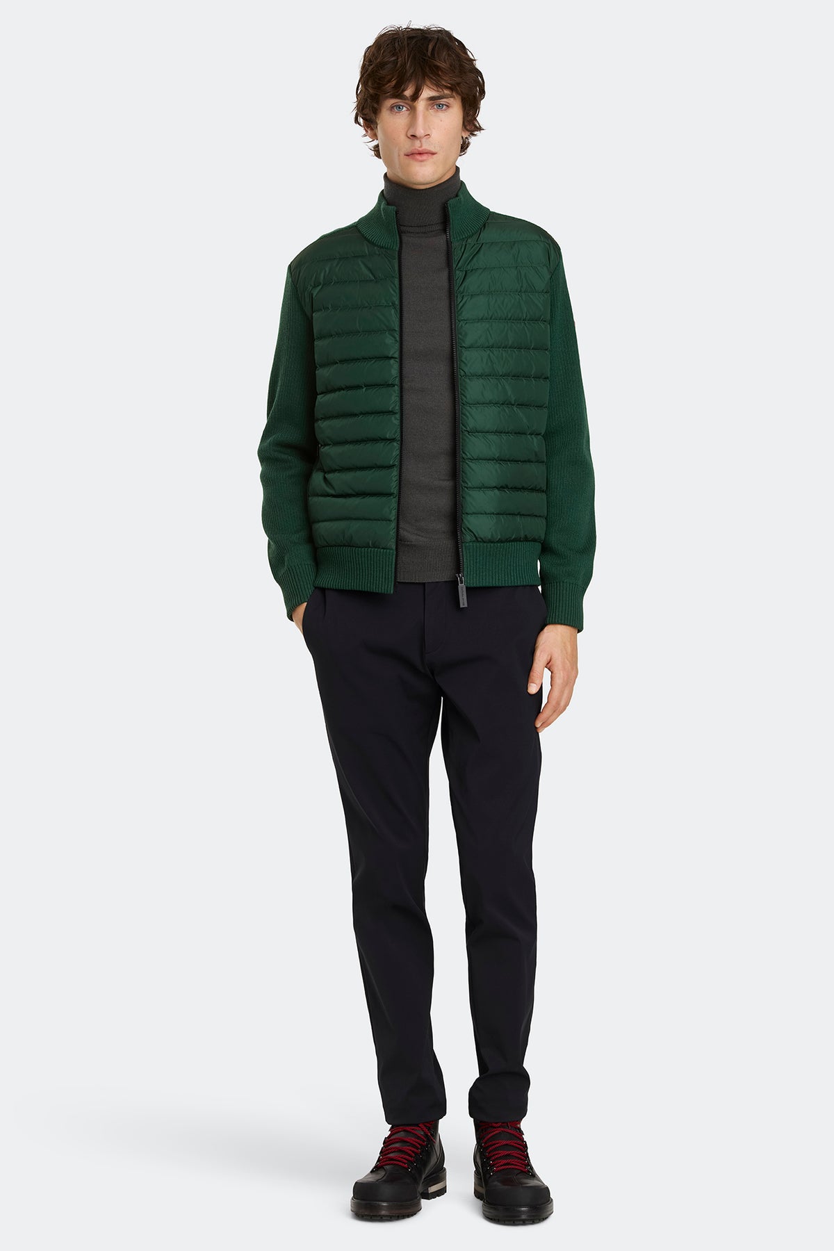 HyBridge® Knit Jacket - Glade Green 9848 - on_full_body_01