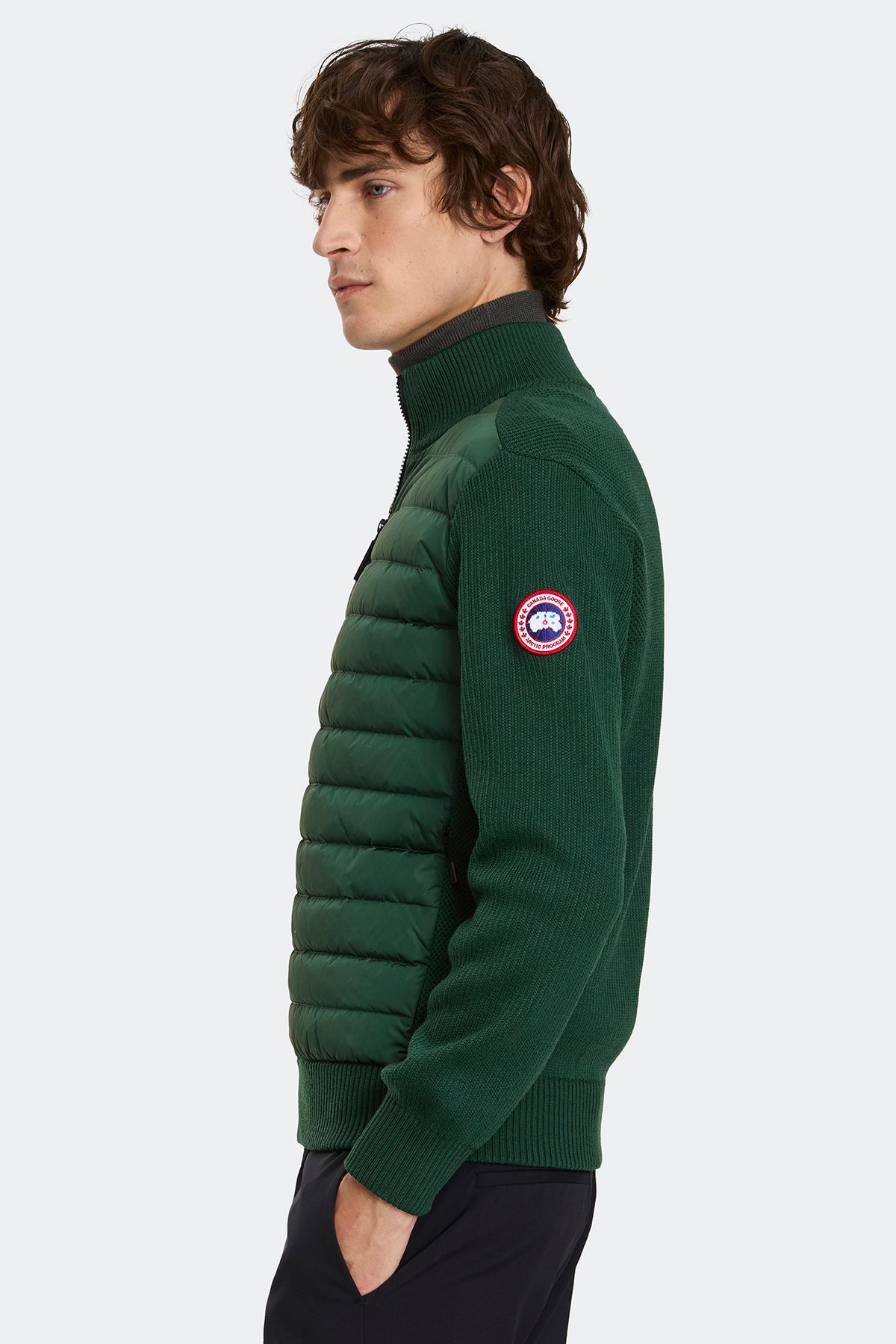HyBridge® Knit Jacket - Glade Green 9848 - on_side_01