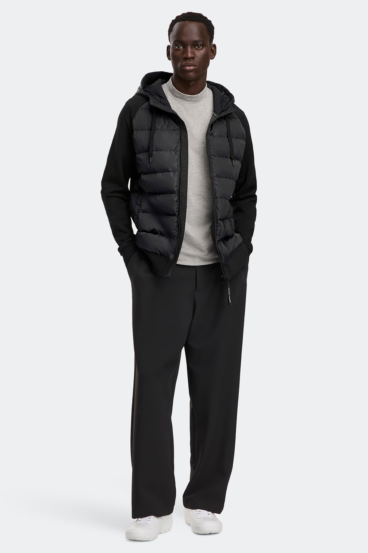 HyBridge® Huron Full Zip Hoodie - Black 9061 - on_full_body_01