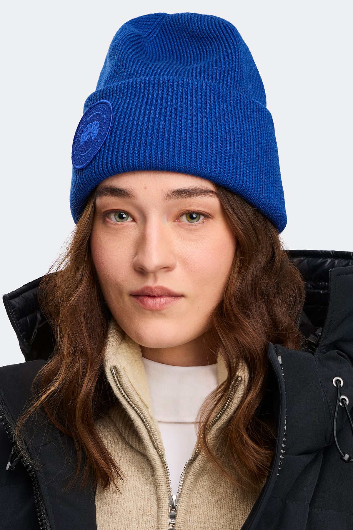 Arctic Garment Dye Toque - Azurite Blue 9118 - on_front_02
