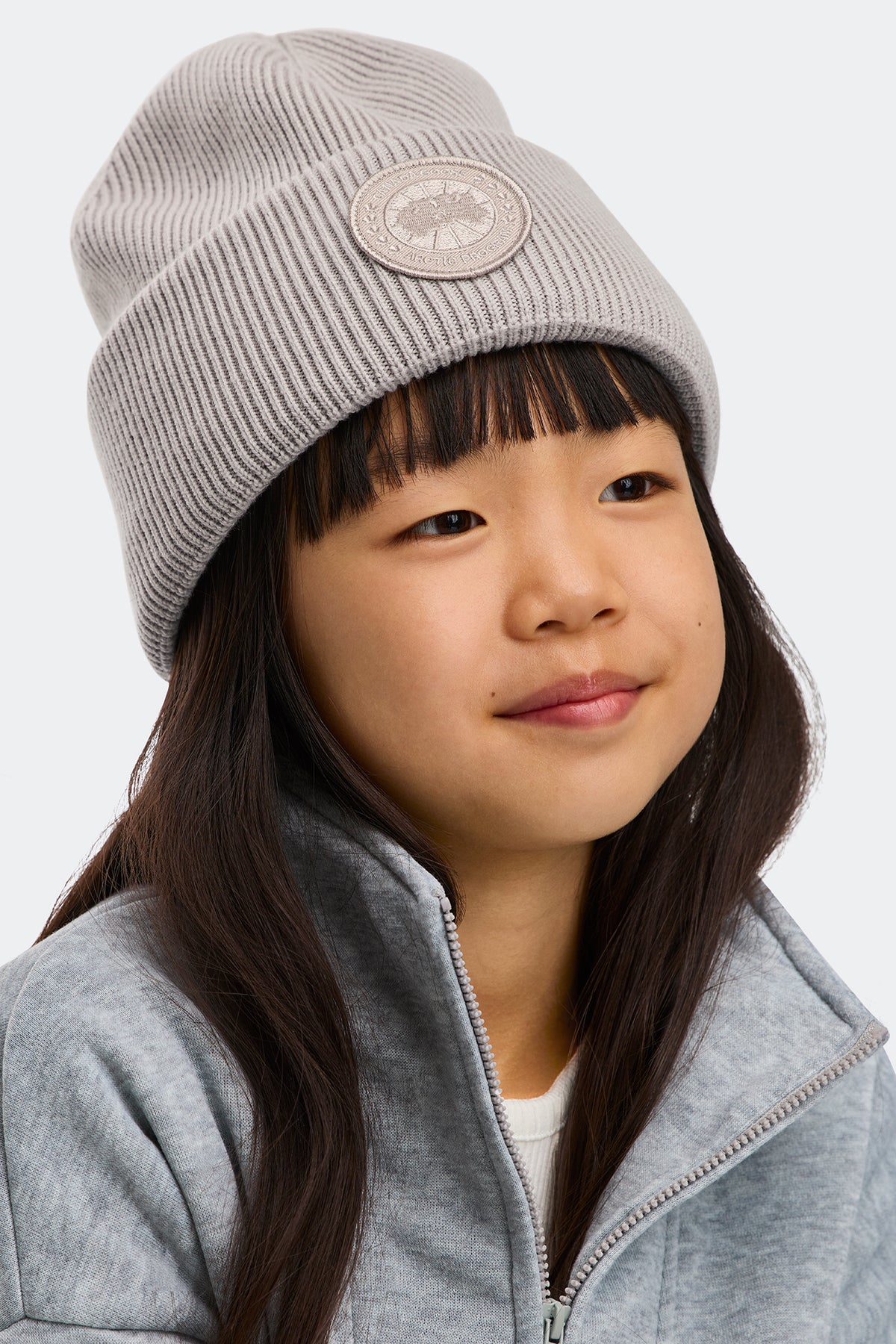 Youth Arctic Garment Dye Toque - Limestone 9432 - on_front_02