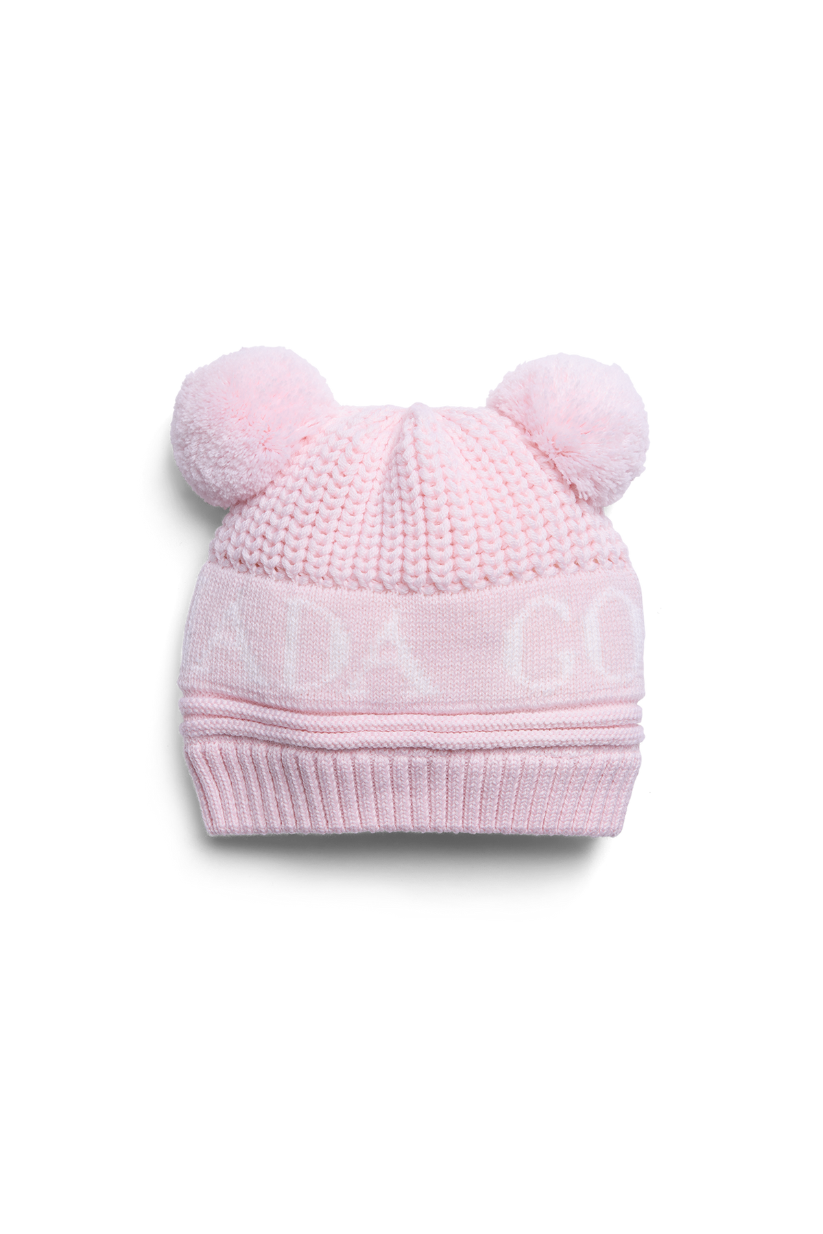 Baby Double Pom Hat - Soft Pink 34 - off_flat_lay_01