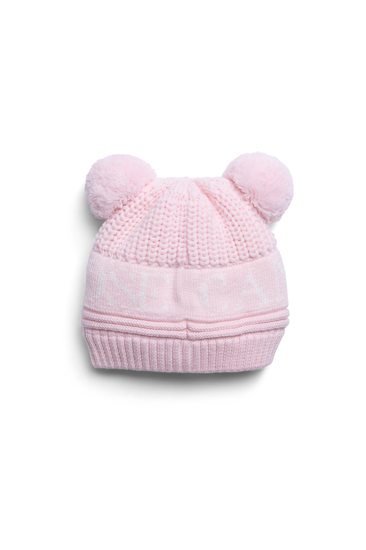 Baby Double Pom Hat - Soft Pink 9034 - off_detail_01