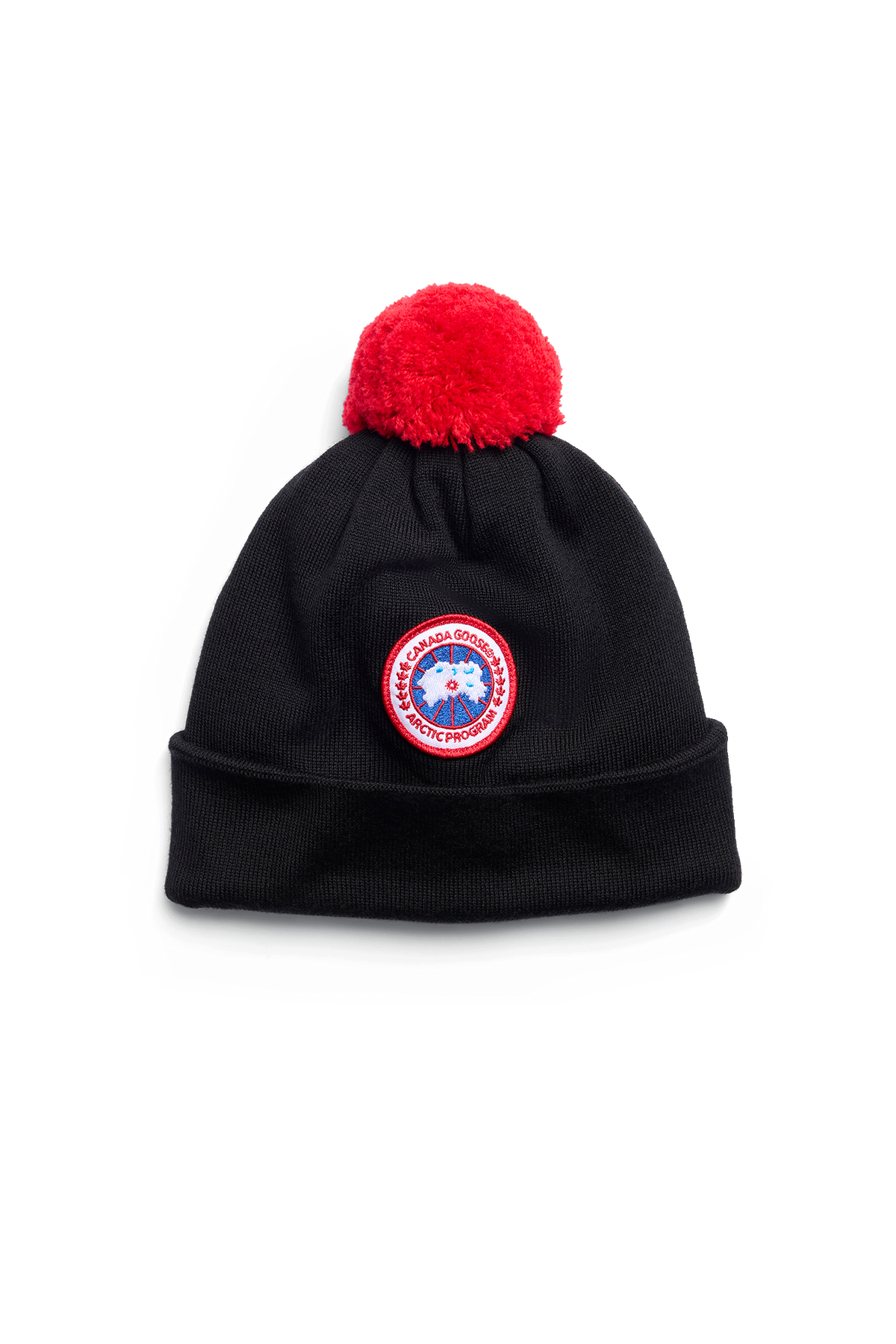 Kids Merino Pom Toque - Black 61 - off_flat_lay_01