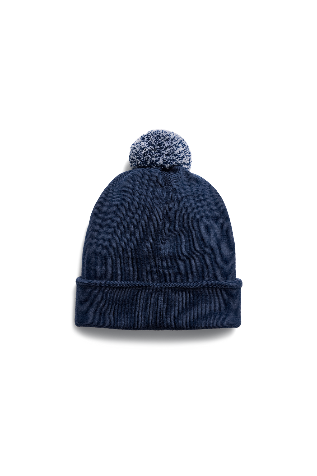 Kids Merino Pom Toque - Oxford Navy 9841 - off_detail_01