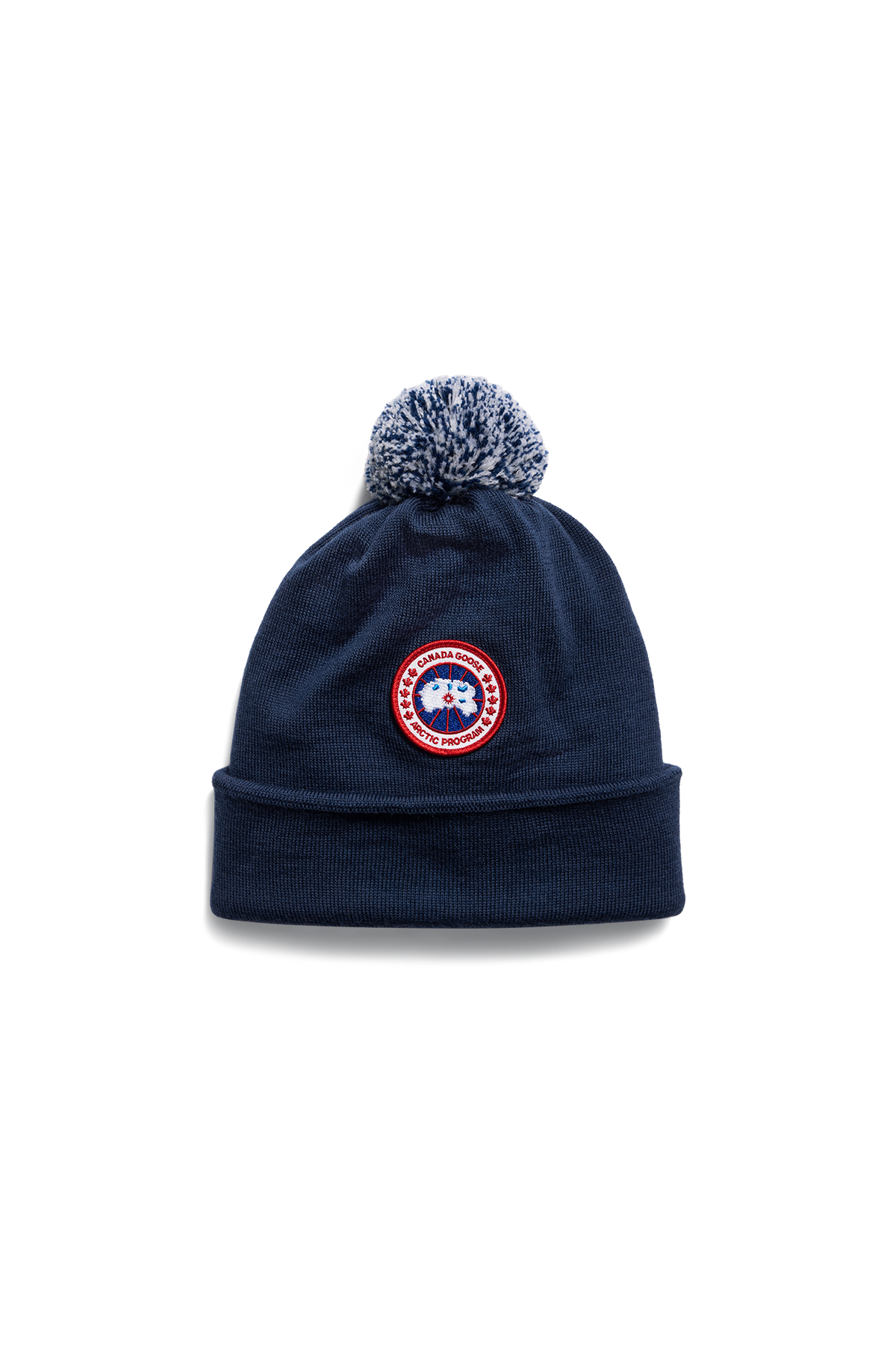 Kids Merino Pom Toque - Oxford Navy 9841 - off_flat_lay_01