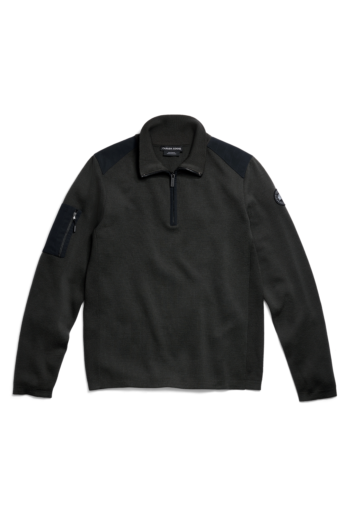 Stormont Quarter Zip Sweater Black Disc - Volcano 782 - off_flat_lay_01