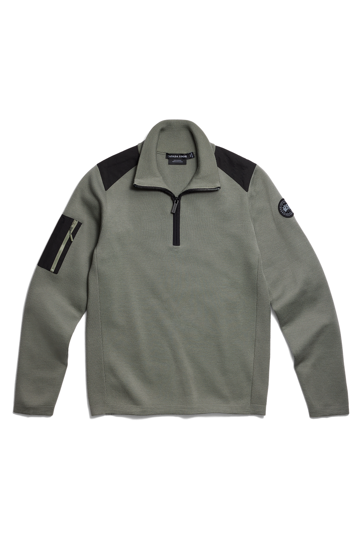 Stormont Quarter Zip Sweater Black Disc - Sagebrush 9852 - off_flat_lay_01