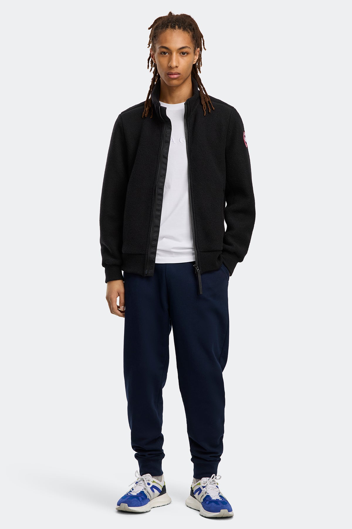 Lawson Fleece Jacket - Black 9061 - on_full_body_01