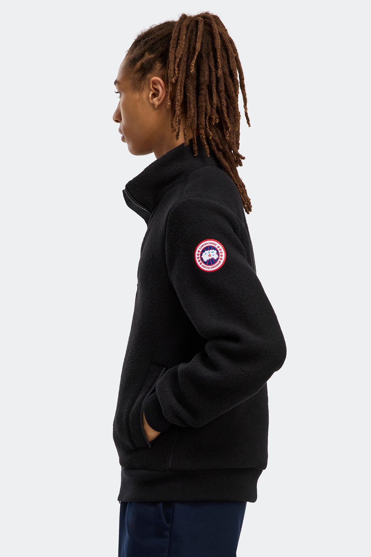 Lawson Fleece Jacket - Black 9061 - on_side_01