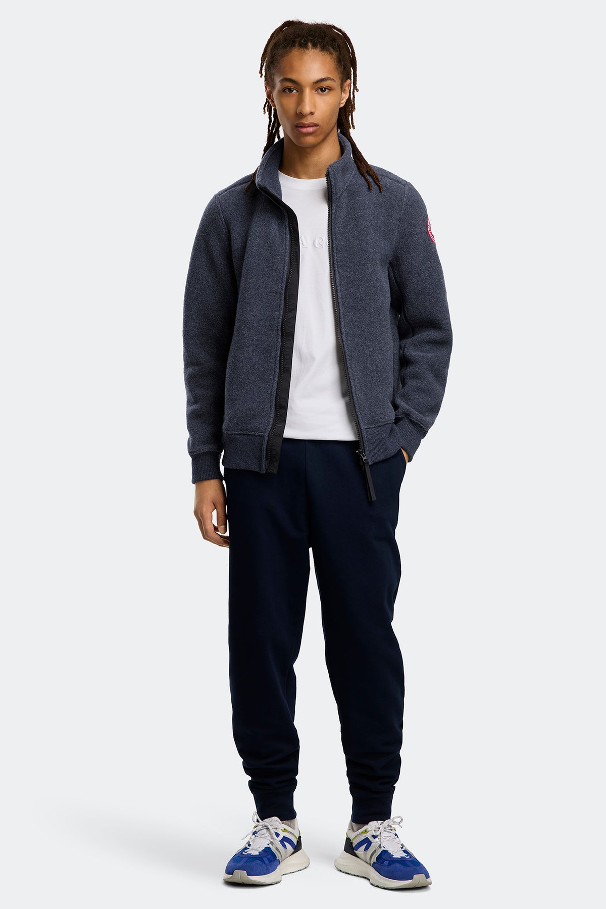 Lawson Fleece Jacket - Atlantic Navy 9063 - on_full_body_01