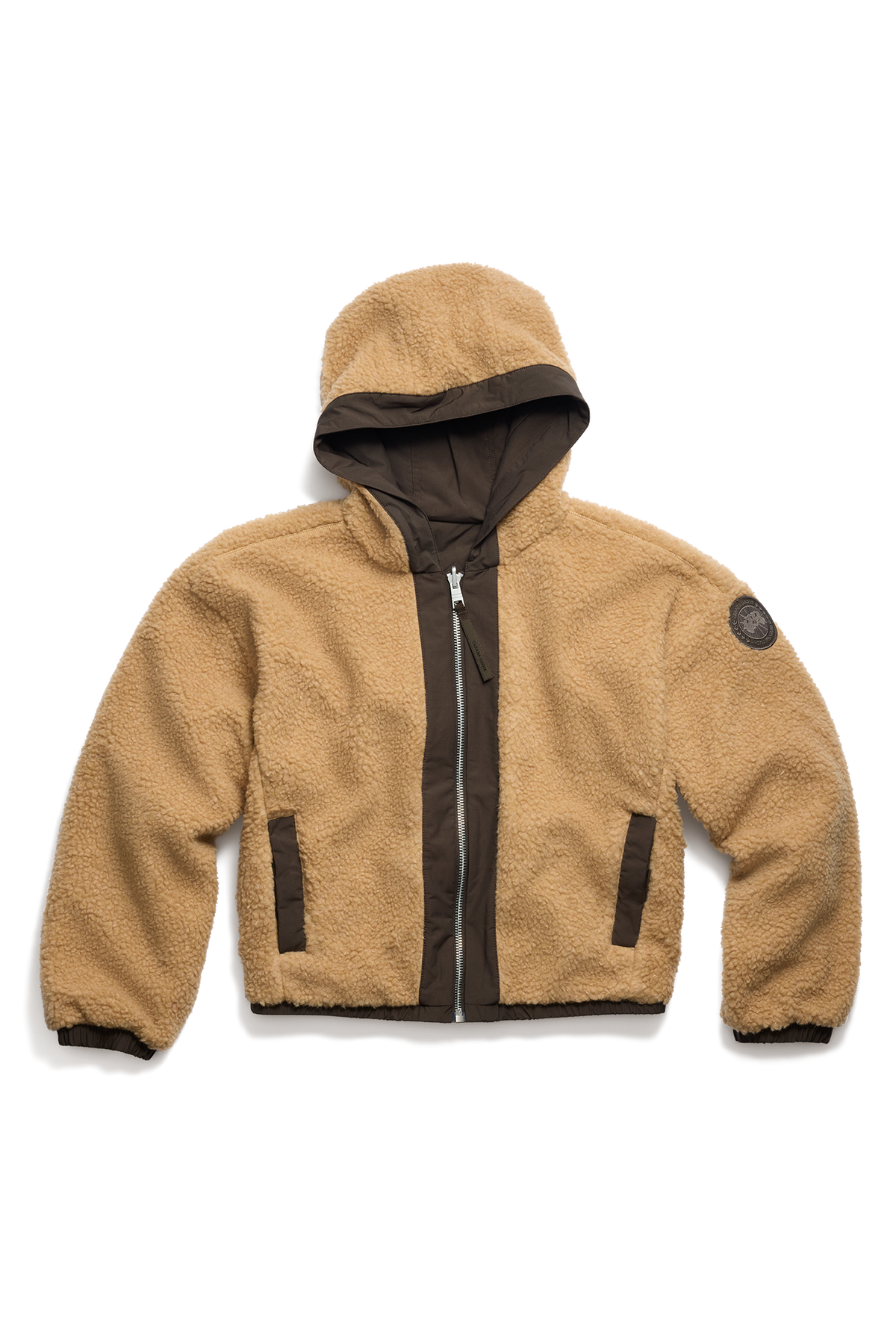 Alberni Reversible Fleece Bomber - Ecru Beige/Terra 9101 - off_flat_lay_01