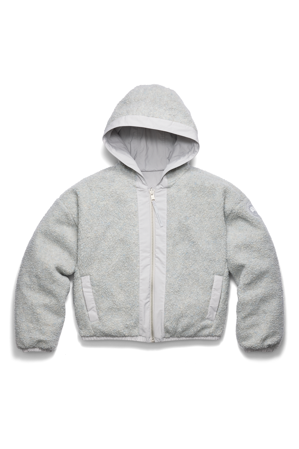 Alberni Reversible Fleece Bomber - Silverbirch Heather/ Silverbirch 9409 - off_flat_lay_01