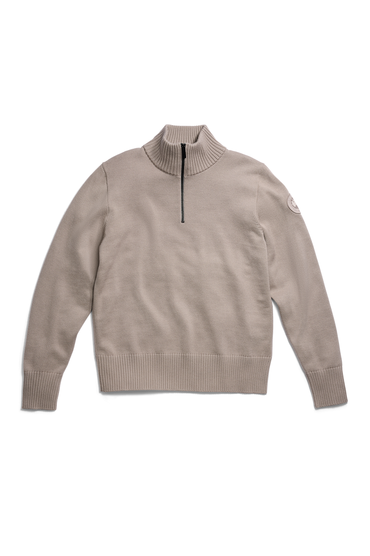 Rosseau Quarter Zip Sweater - Limestone 9432 - off_flat_lay_01