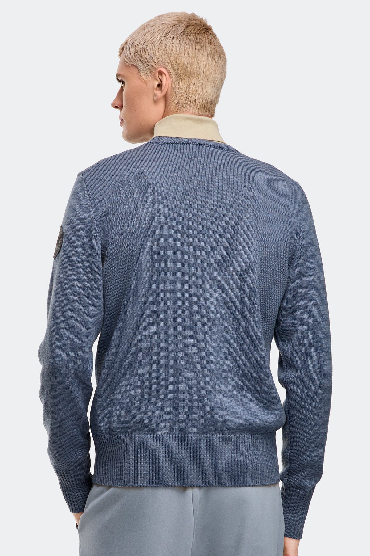 Rosseau Sweater - Ozone Blue Heather 1026 - on_back_01