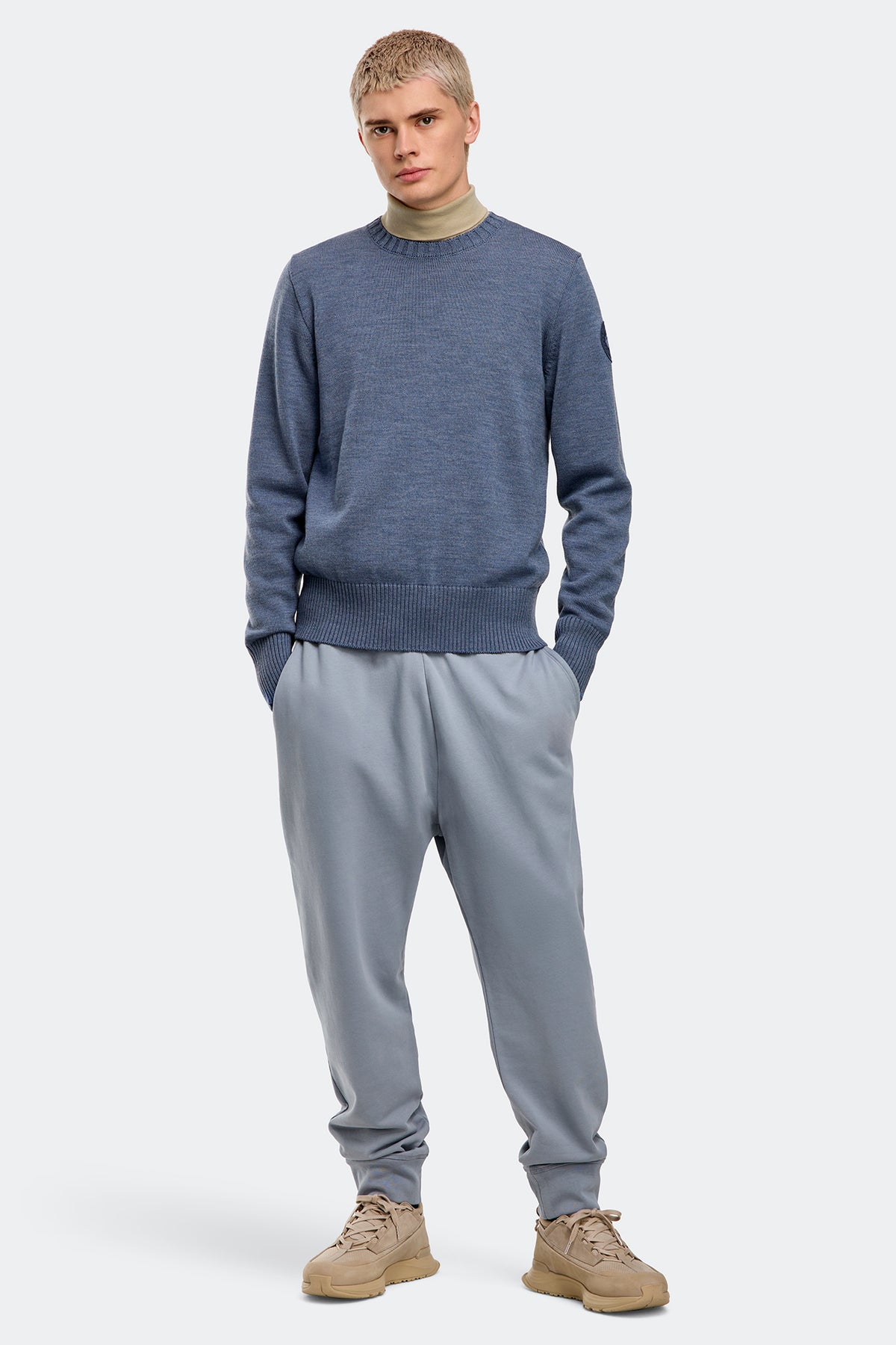 Rosseau Sweater - Ozone Blue Heather 9300 - on_full_body_01