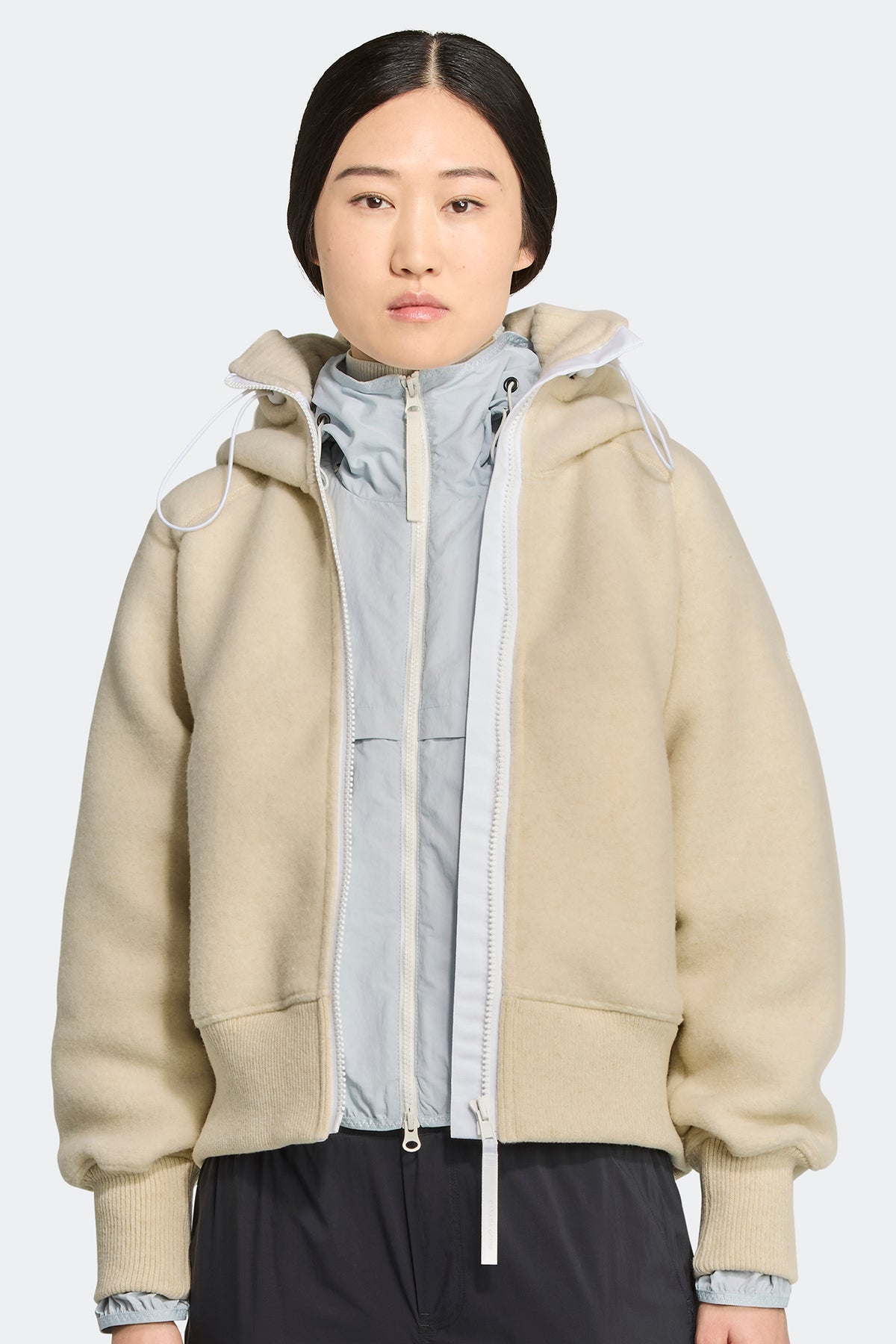 Chilliwack Humanature Fleece Bomber - Linen 1621 - on_front_01