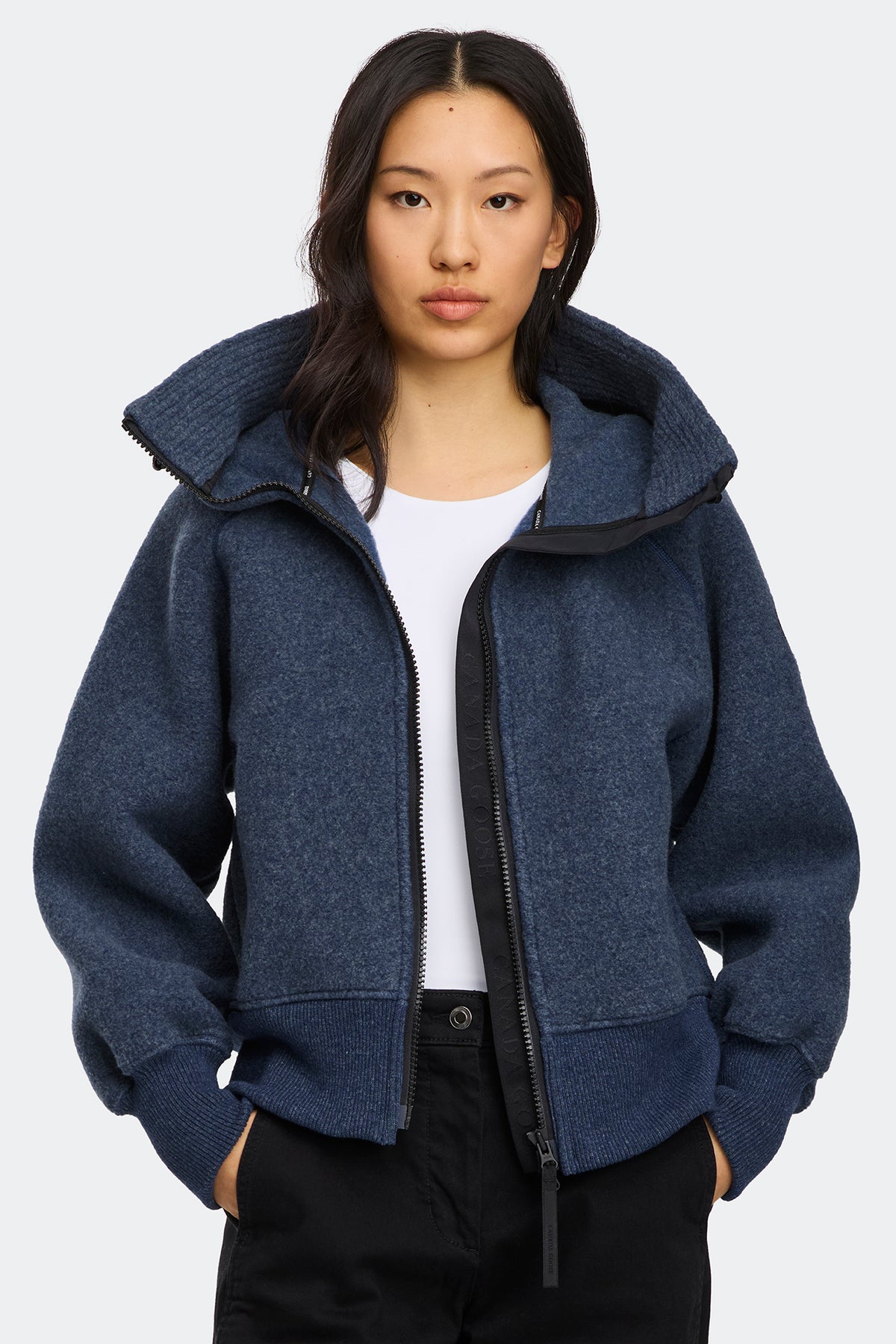 Chilliwack Fleece Bomber Black Disc - Oxford Navy 9841 - on_front_01