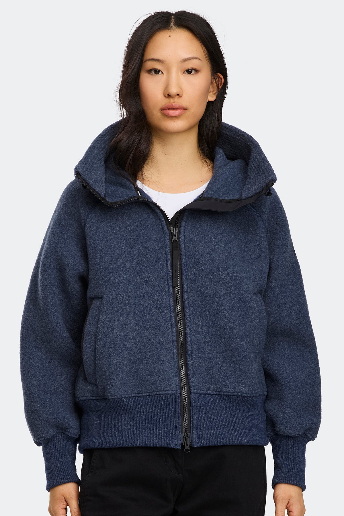 Chilliwack Fleece Bomber Black Disc - Oxford Navy 9841 - on_front_closed_01