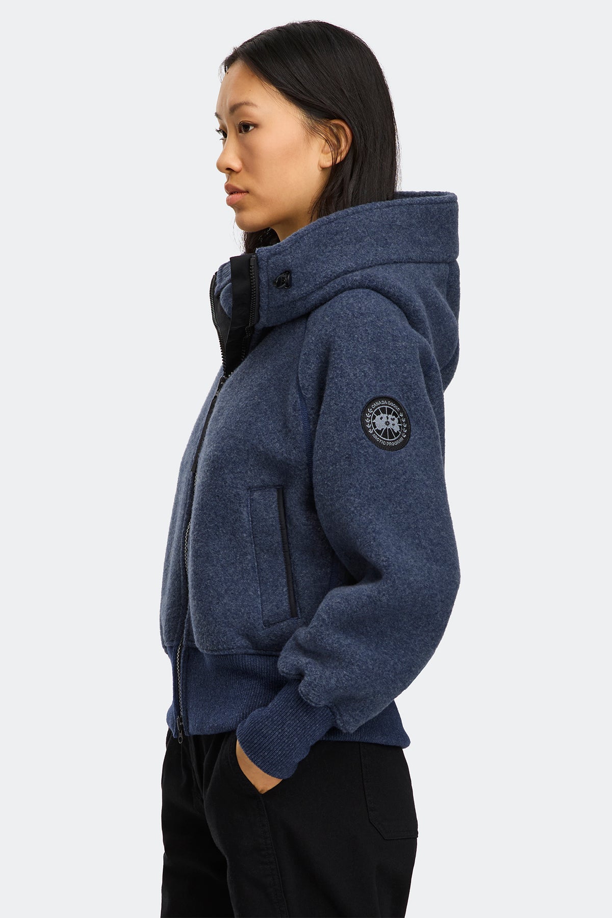 Chilliwack Fleece Bomber Black Disc - Oxford Navy 9841 - on_side_01
