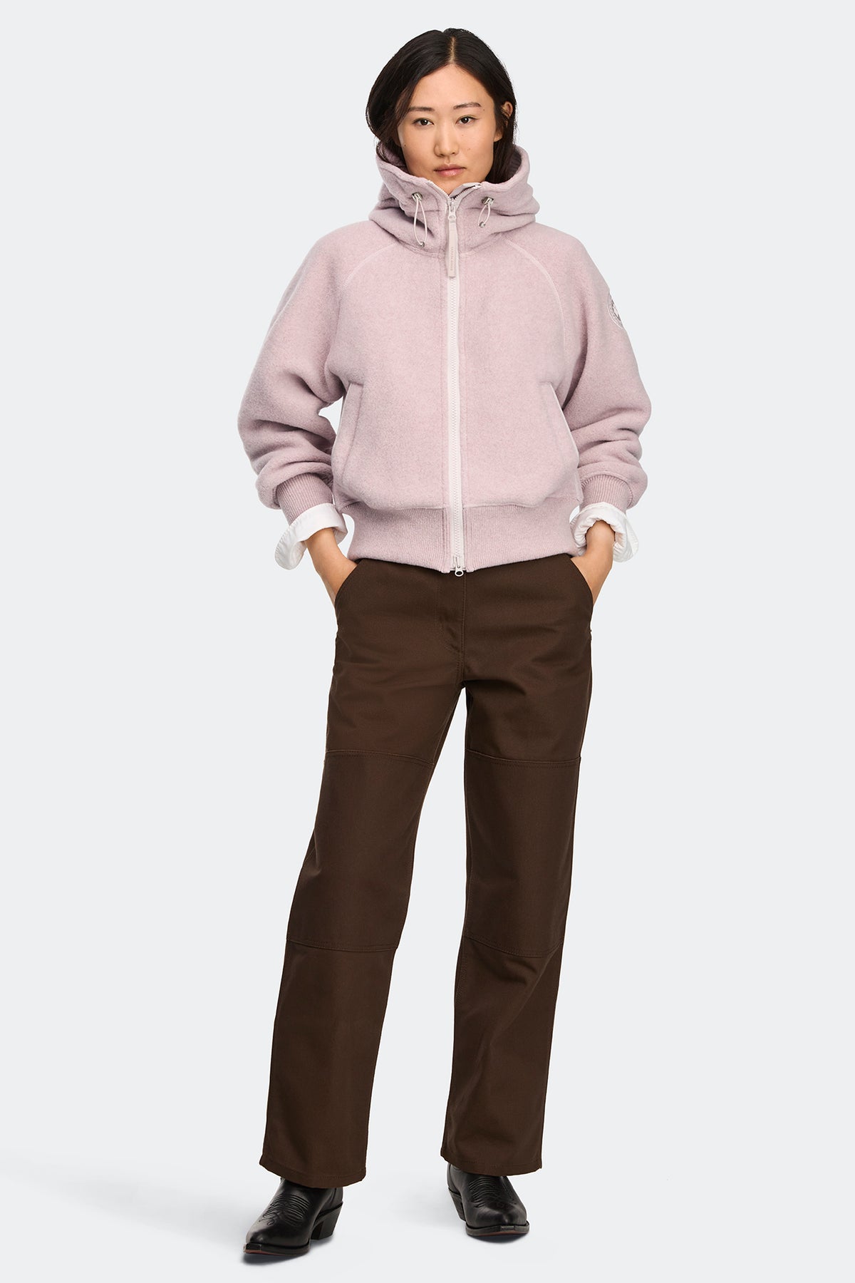 Chilliwack Fleece Bomber Tonal Disc - Lucent Rose 9856 - on_full_body_01