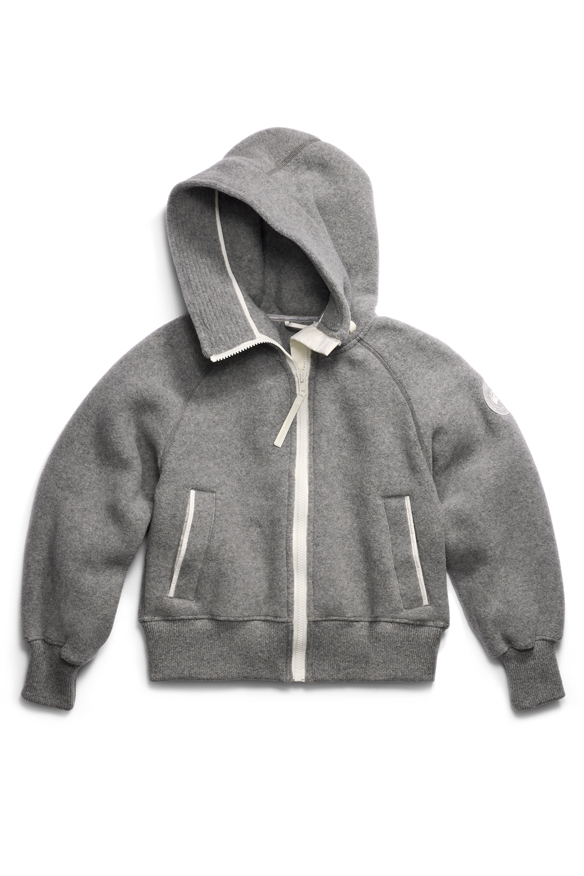 Chilliwack Fleece Bomber White Disc - Greige 9099 - off_flat_lay_01