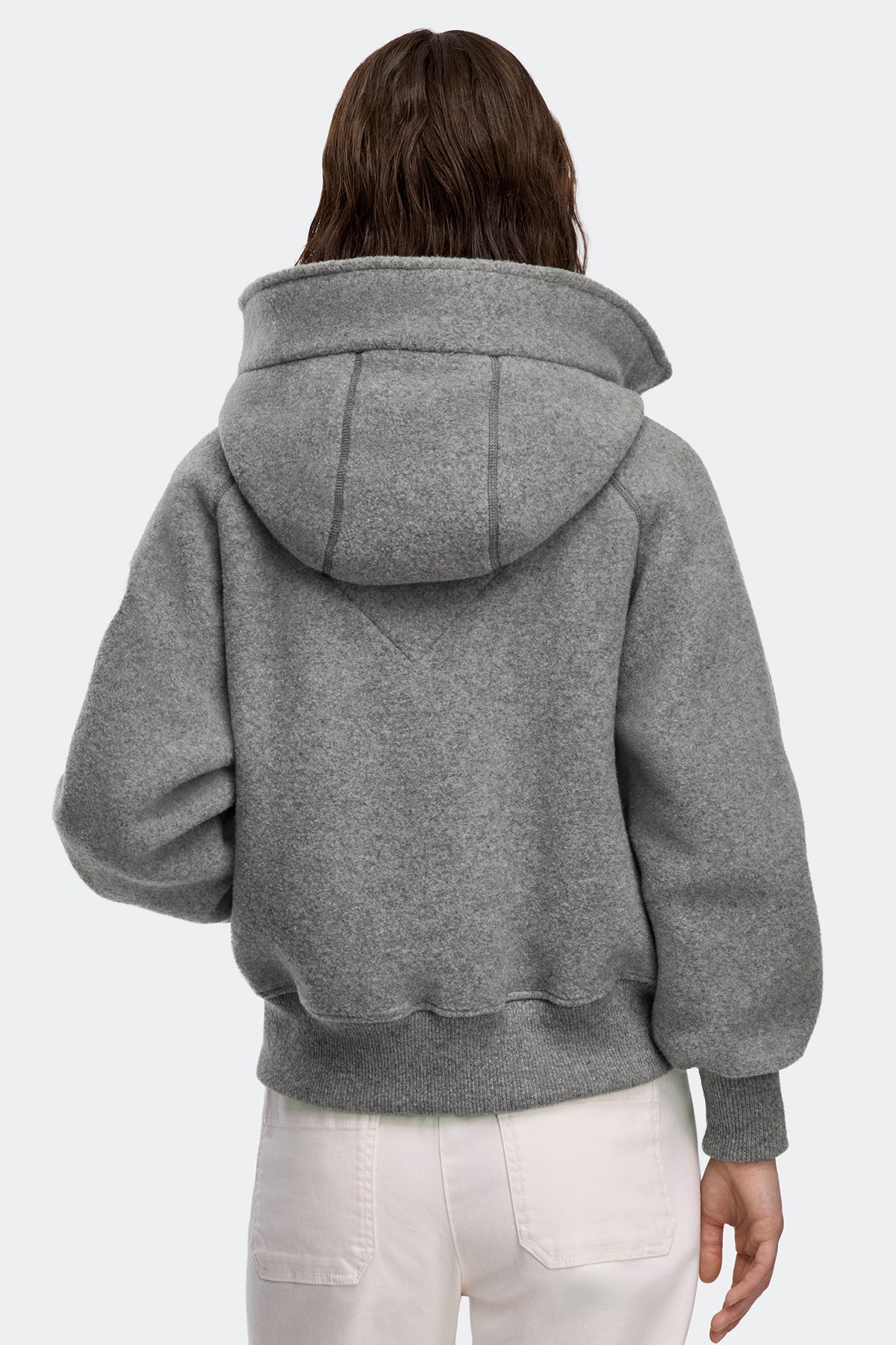 Chilliwack Fleece Bomber White Disc - Greige 9099 - on_back_01