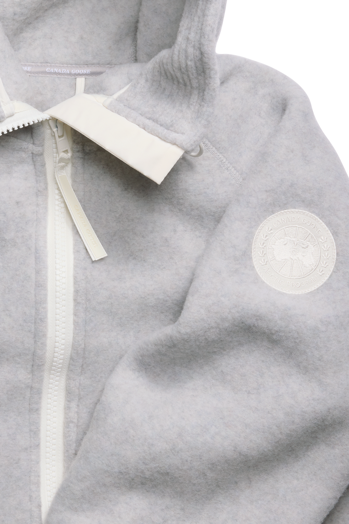 Chilliwack Fleece Bomber White Disc - Silverbirch Heather 9309 - off_detail_01
