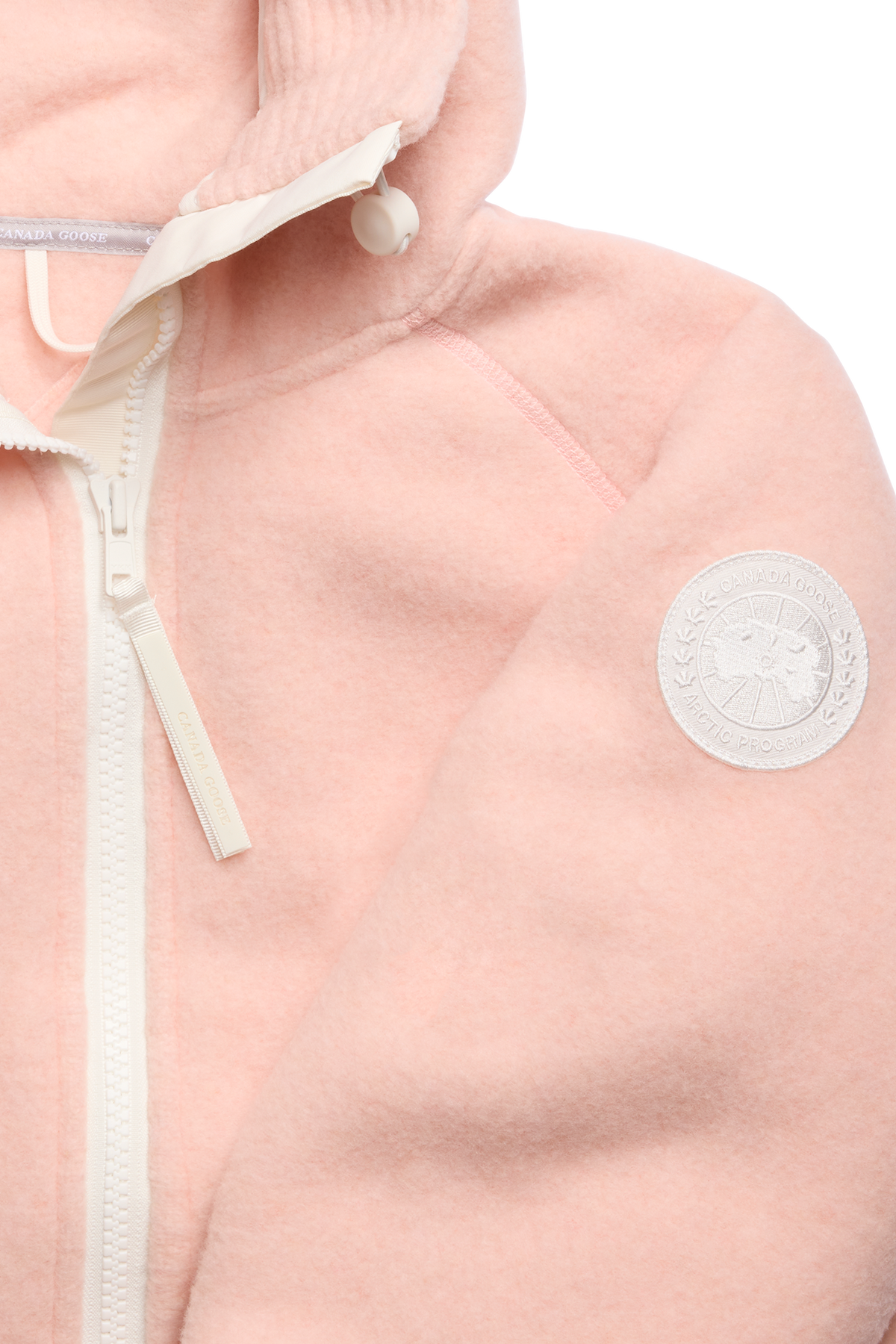 Chilliwack Fleece Bomber White Disc - Vintage Rose 9392 - off_detail_01