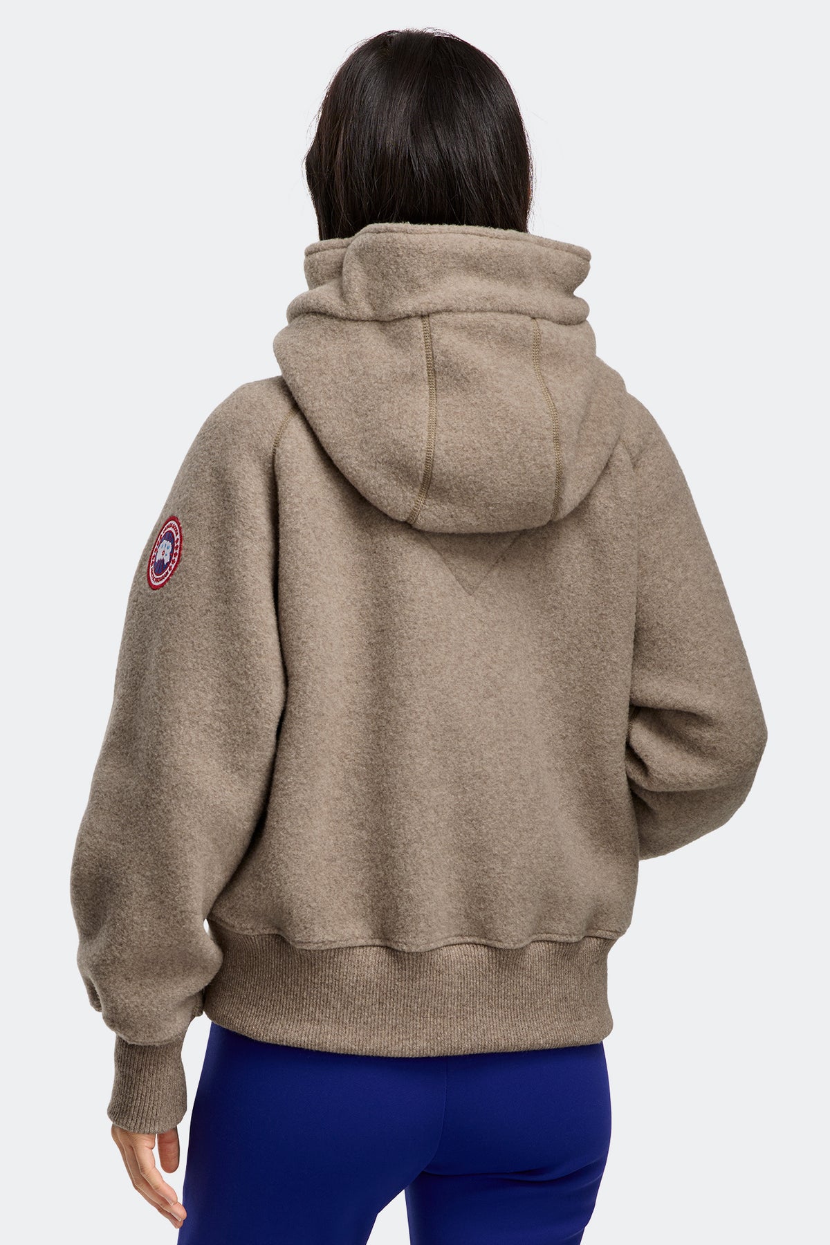 Chilliwack Fleece Bomber - Tan Heather 149 - on_back_01