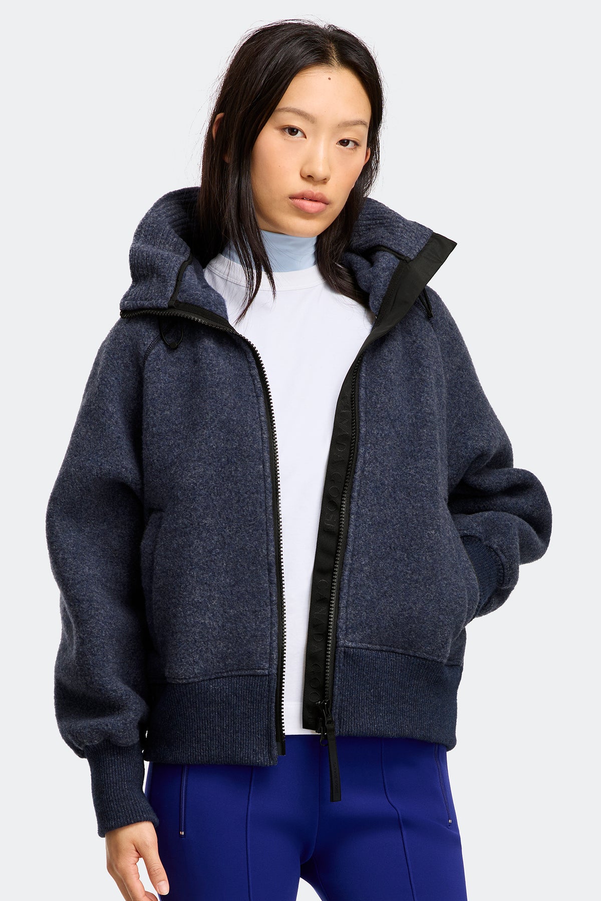 Chilliwack Fleece Bomber - Atlantic Navy 63 - on_front_01