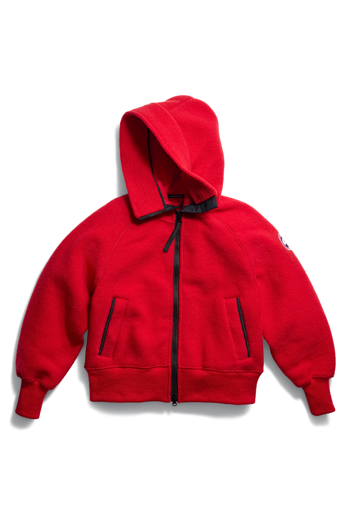 Chilliwack Fleece Bomber - Red 9011 - off_flat_lay_01