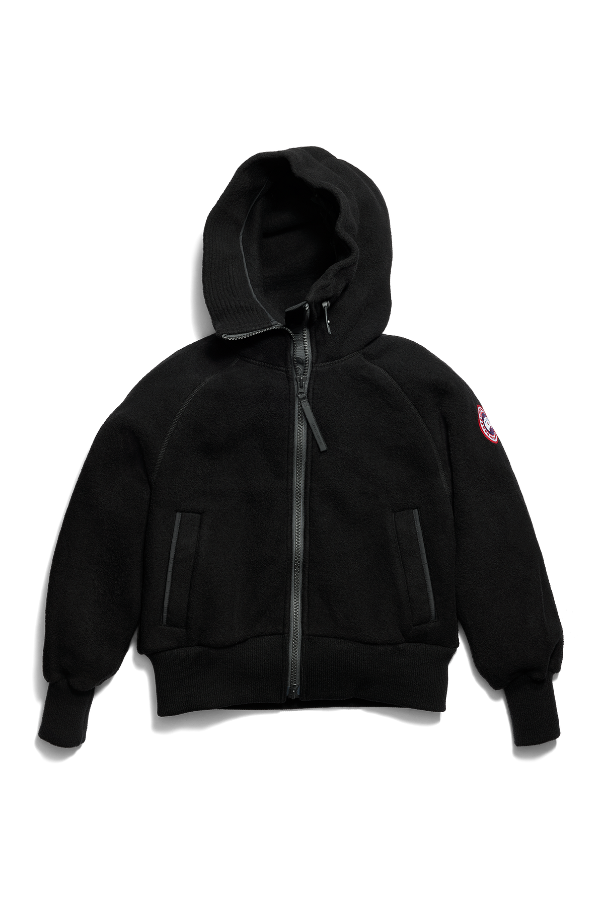 Chilliwack Fleece Bomber - Black 9061 - off_flat_lay_01