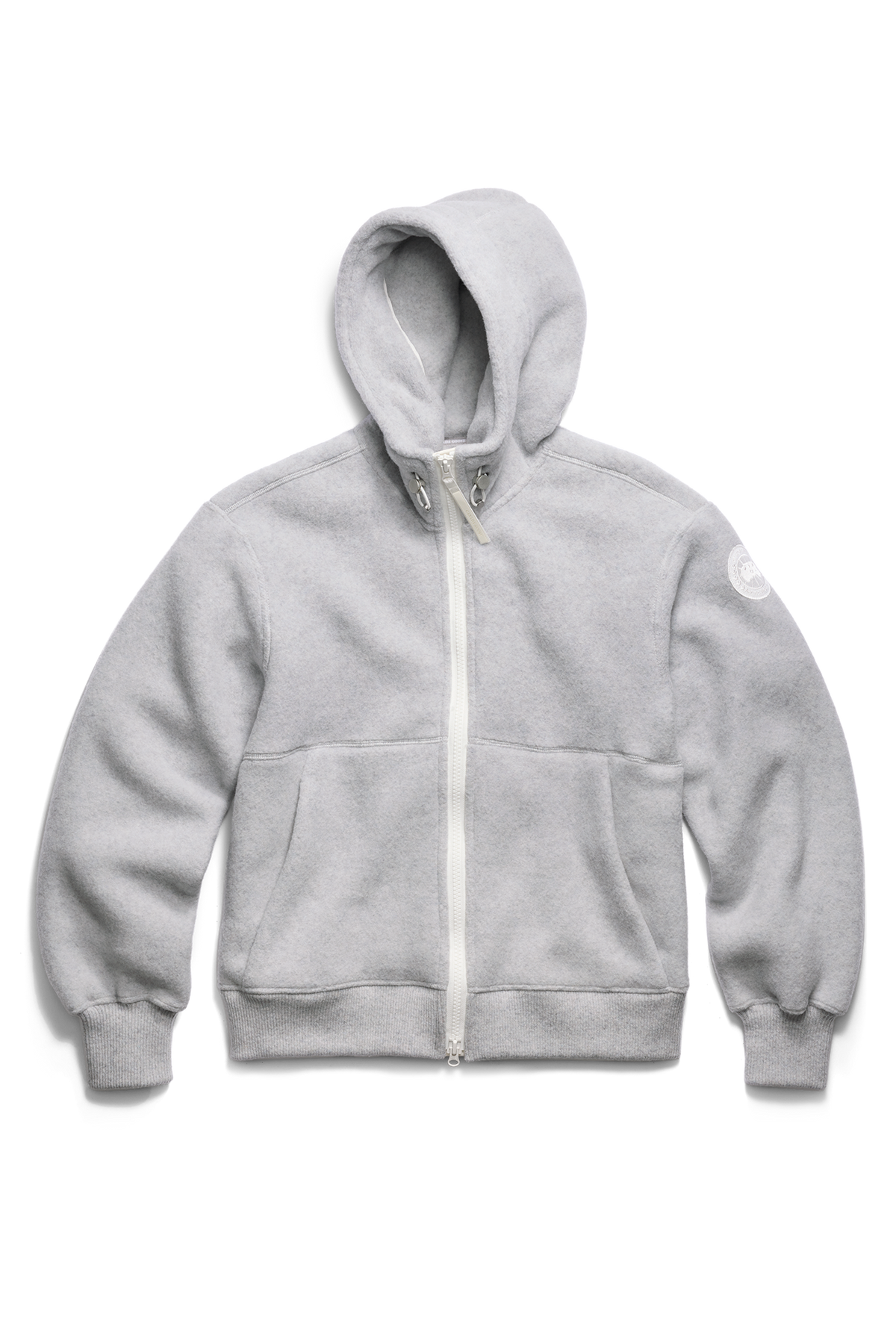 Chilliwack Fleece Bomber White Disc - Silverbirch Heather 9309 - off_flat_lay_01