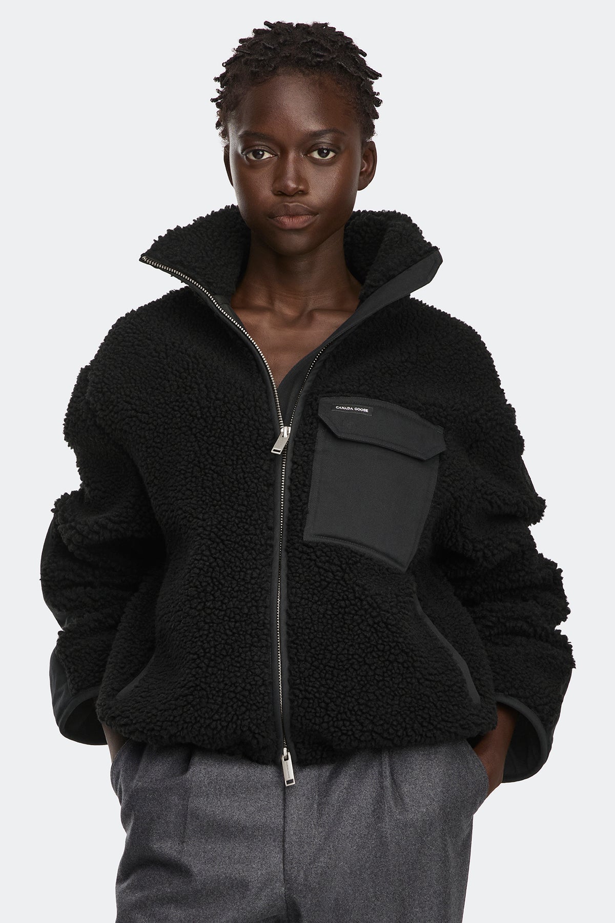 Soren Fleece Full Zip - Black 9061 - on_front_01