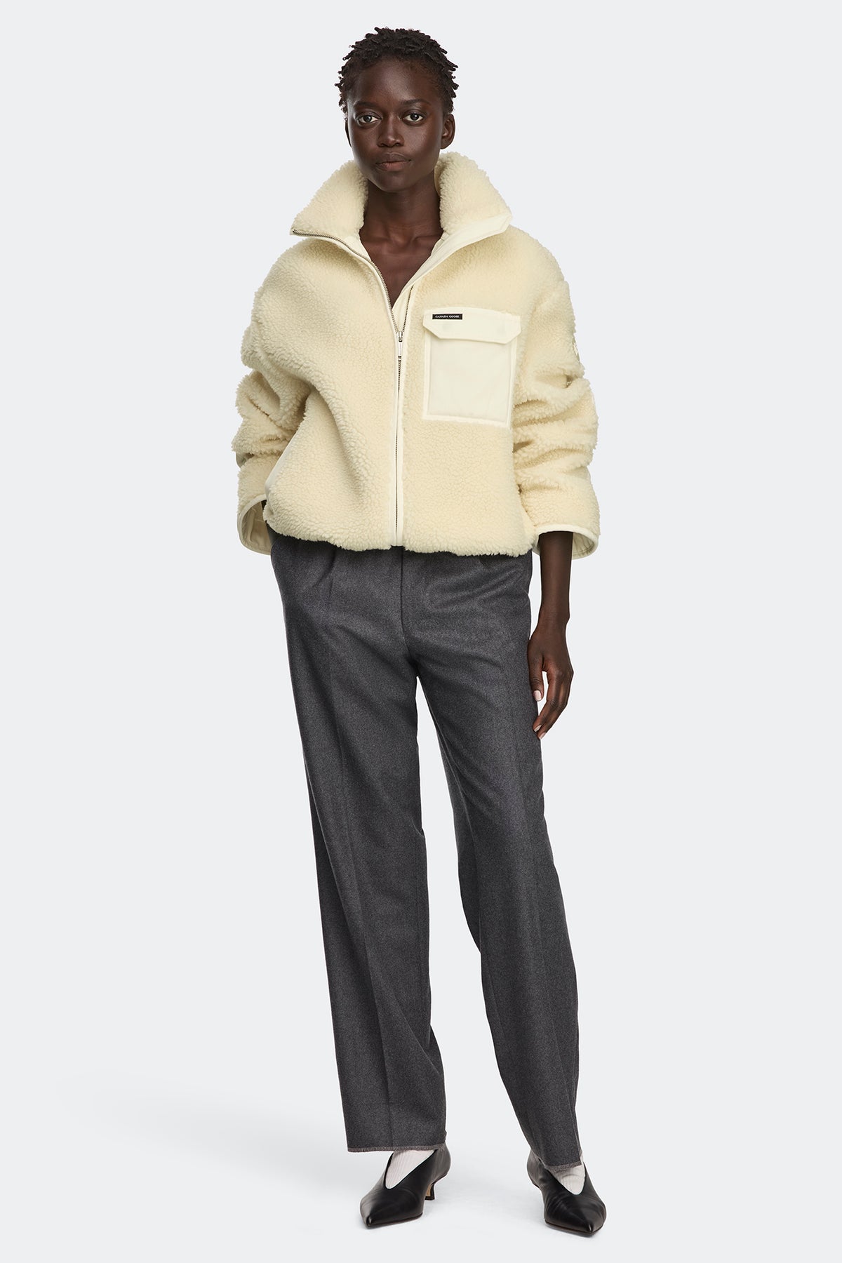 Soren Fleece Full Zip - Bone 9224 - on_full_body_01