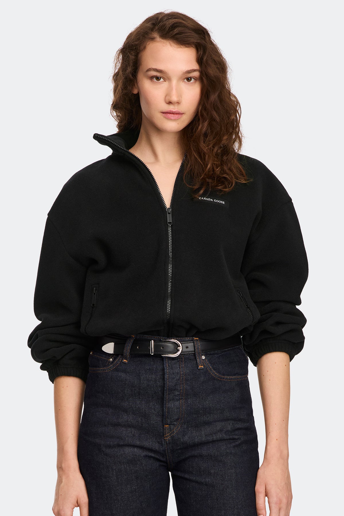 Tayen Fleece Jacket - Black 9061 - on_front_01