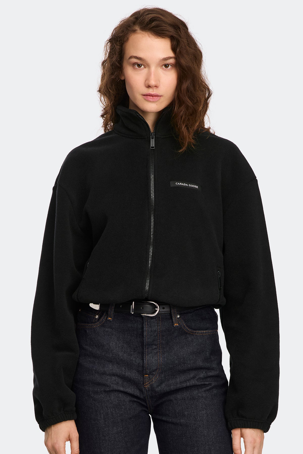 Tayen Fleece Jacket - Black 9061 - on_front_closed_01