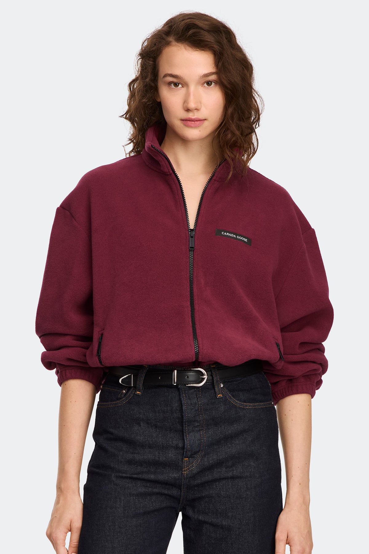 Tayen Fleece Jacket - Burnt Vermillion 9601 - on_front_01
