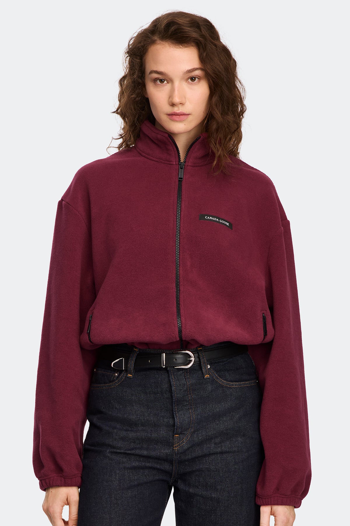 Tayen Fleece Jacket - Burnt Vermillion 9601 - on_front_closed_01
