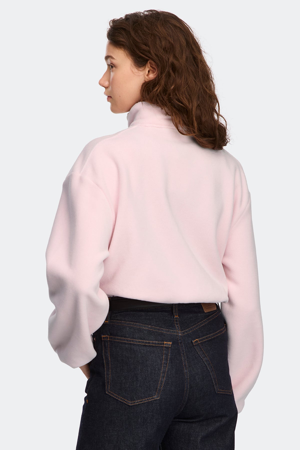 Tayen Fleece Jacket - Bloom Pink 9846 - on_back_01