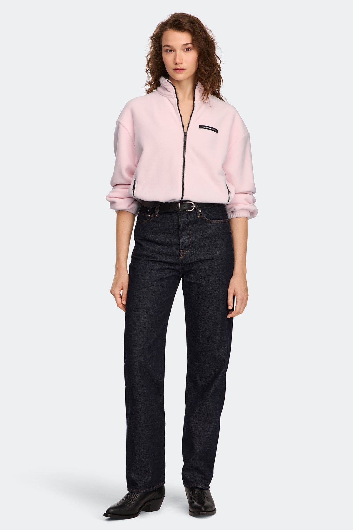 Tayen Fleece Jacket - Bloom Pink 9846 - on_full_body_01