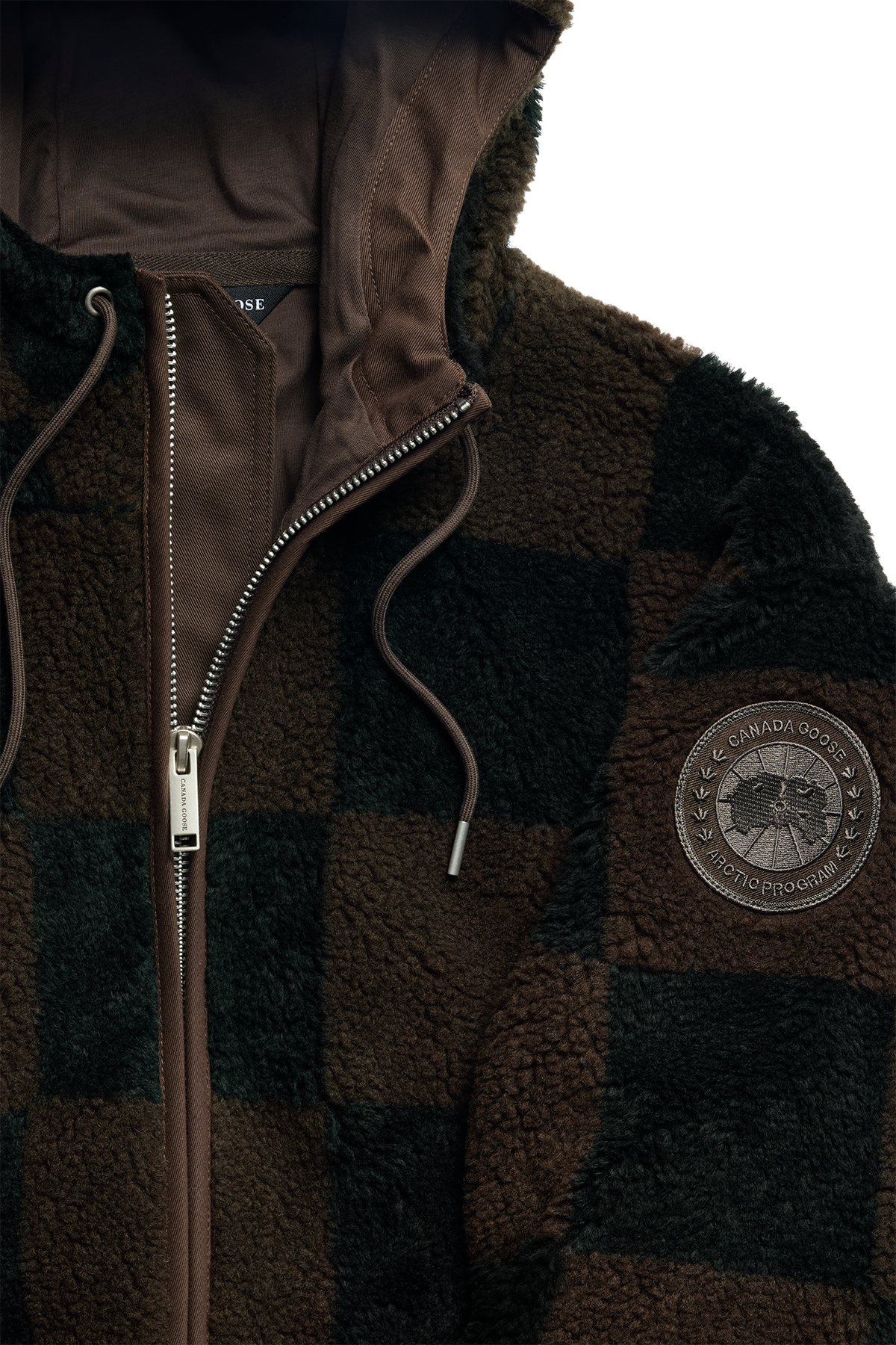 Harrier Argyle Fleece Hoodie - Terra Argyle Check 9589 - off_detail_01