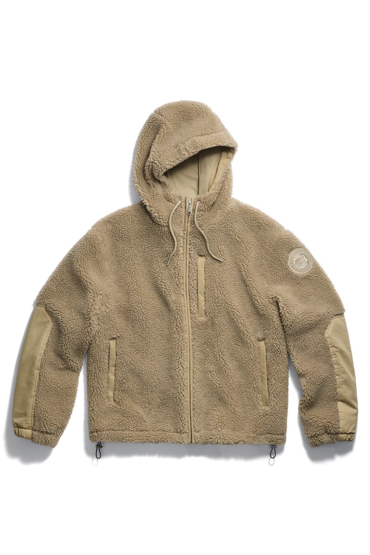 Harrier Full Zip Fleece Hoodie - Military Tan 9113 - off_flat_lay_01