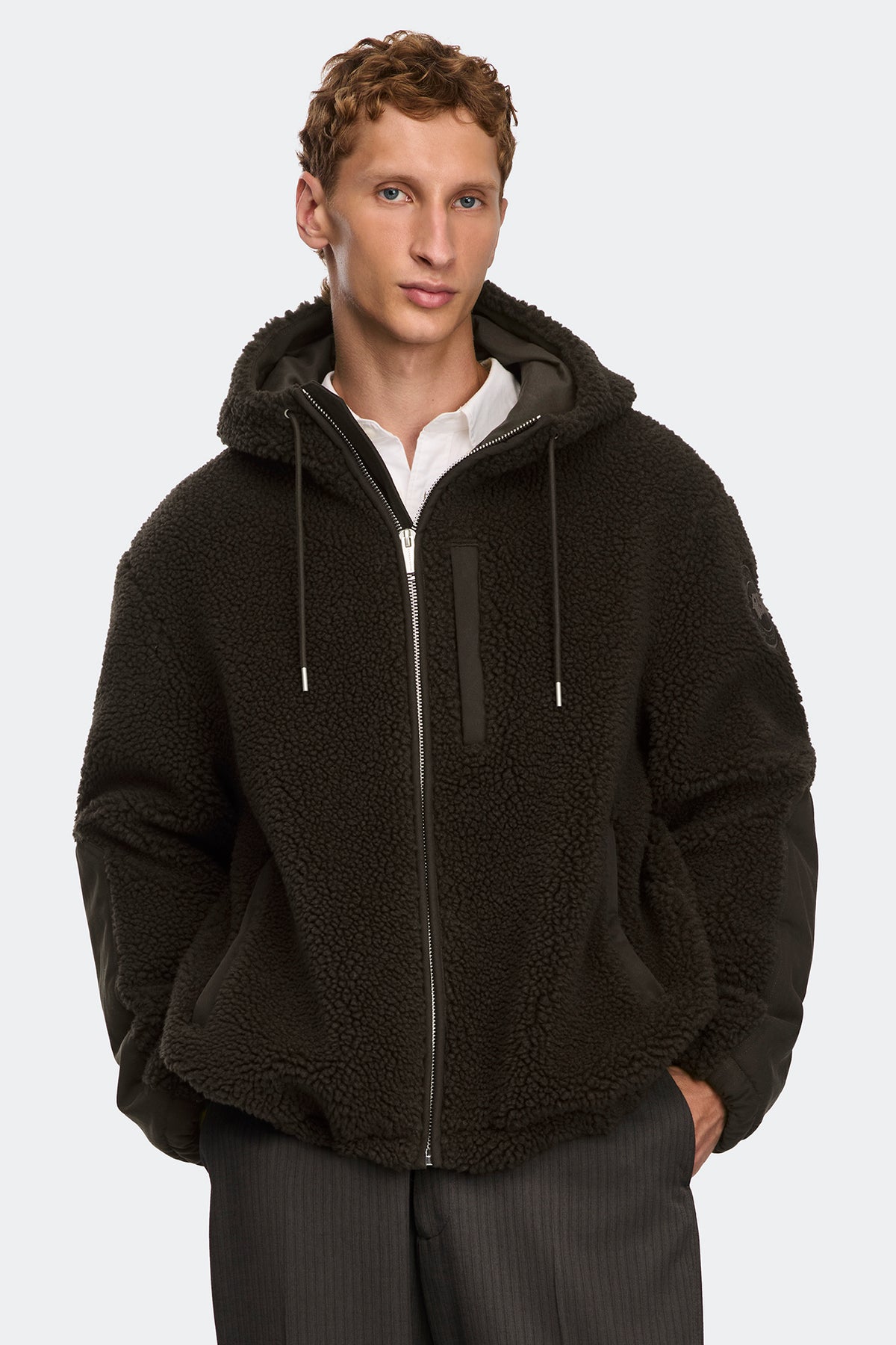 Harrier Full Zip Fleece Hoodie - Arabica 9284 - on_front_closed_01