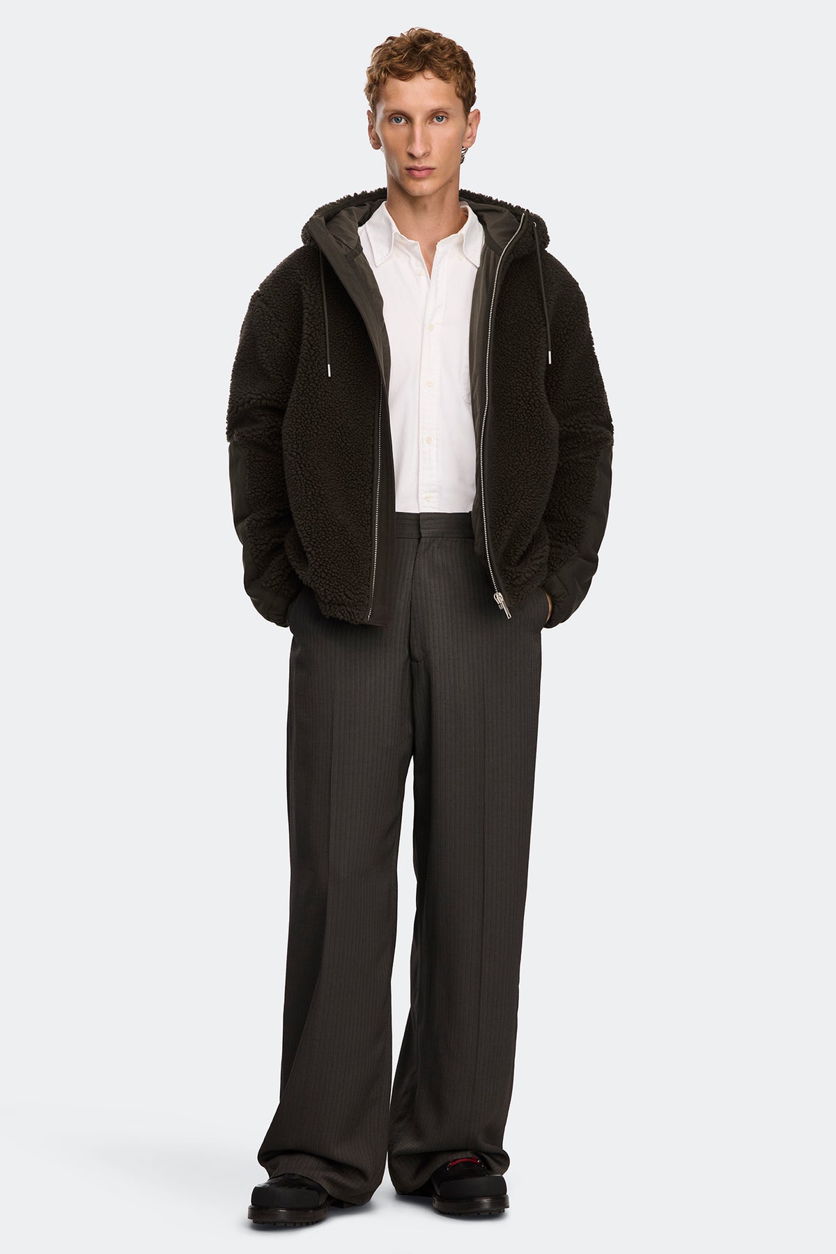 Harrier Full Zip Fleece Hoodie - Arabica 9284 - on_full_body_01